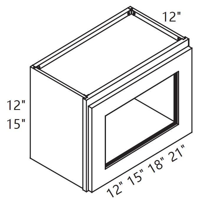 Wall Cabinet - Glass Cabinet - Short
