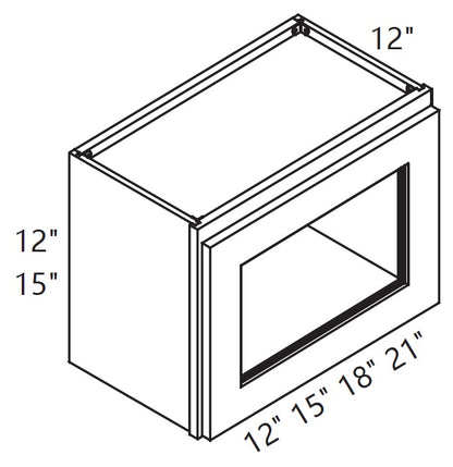 Wall Cabinet - Glass Cabinet - Short