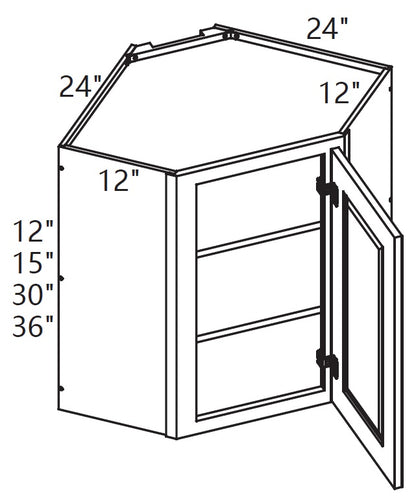 Wall Cabinet - Diagonal Corner Cabinet