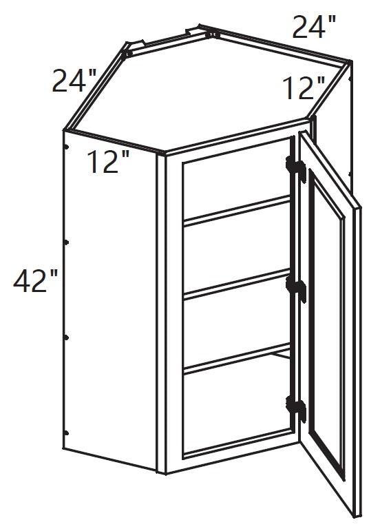 Wall Cabinet - Diagonal Corner Cabinet