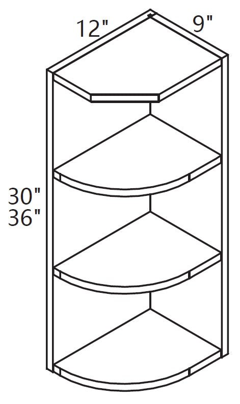 Wall Cabinet - End Shelves