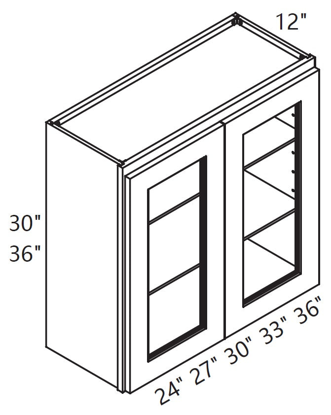 Wall Cabinet - Glass Cabinet - Tall