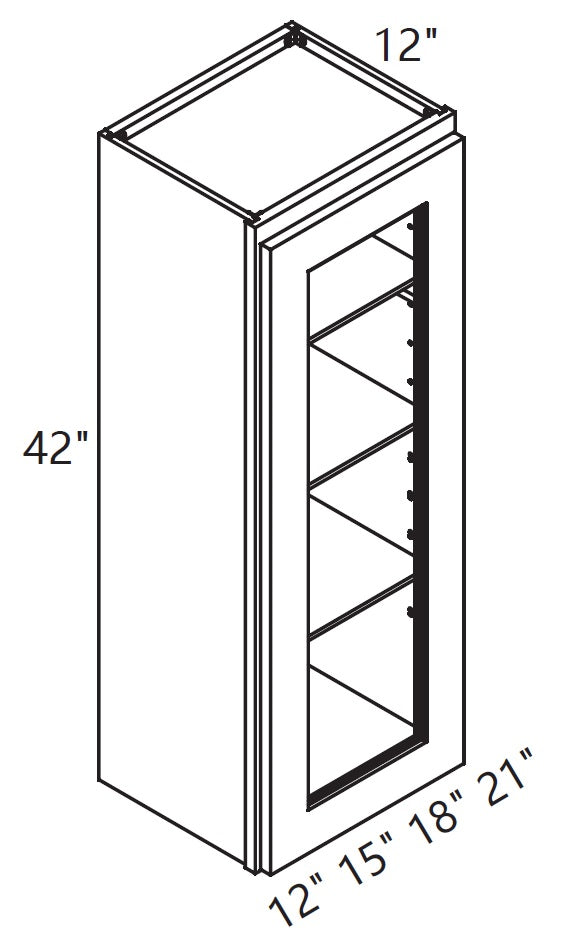 Wall Cabinet - Glass Cabinet - Tall