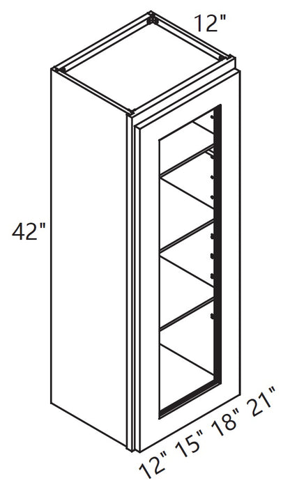 Wall Cabinet - Glass Cabinet - Tall