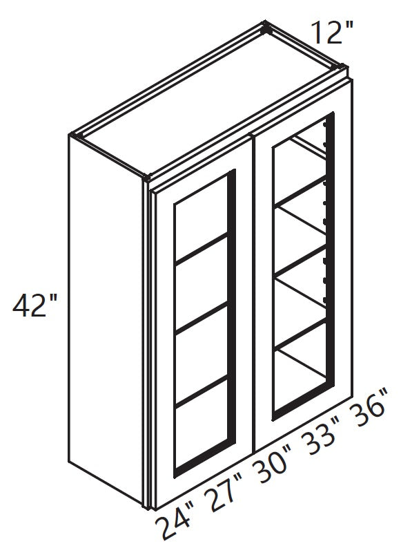Wall Cabinet - Glass Cabinet - Tall