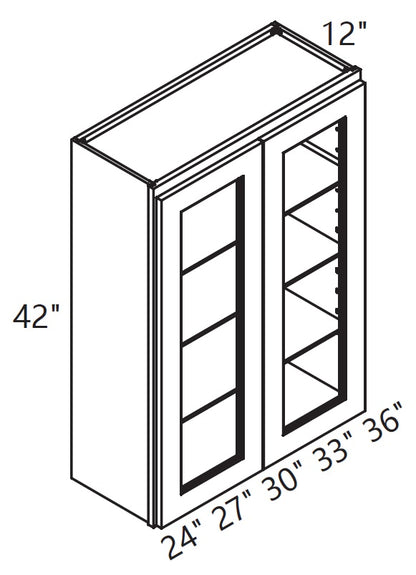 Wall Cabinet - Glass Cabinet - Tall