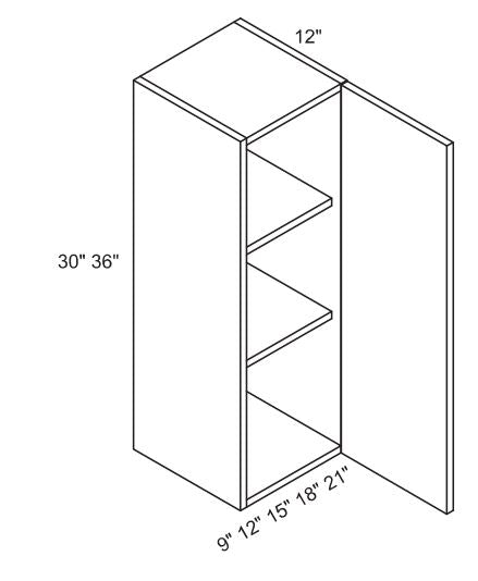 MH Kove - Slim Shaker Wall Cabinet - Tall