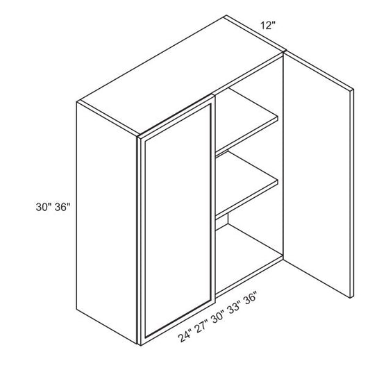 MH Kove - Slim Shaker Wall Cabinet - Tall